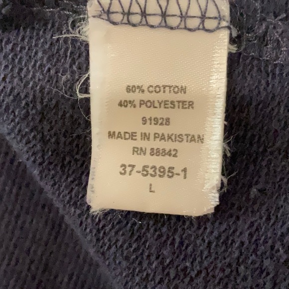 Navy & Teal pull over hoodie - Picture 6 of 6